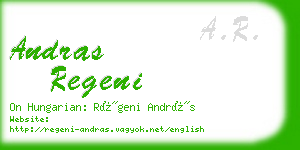 andras regeni business card